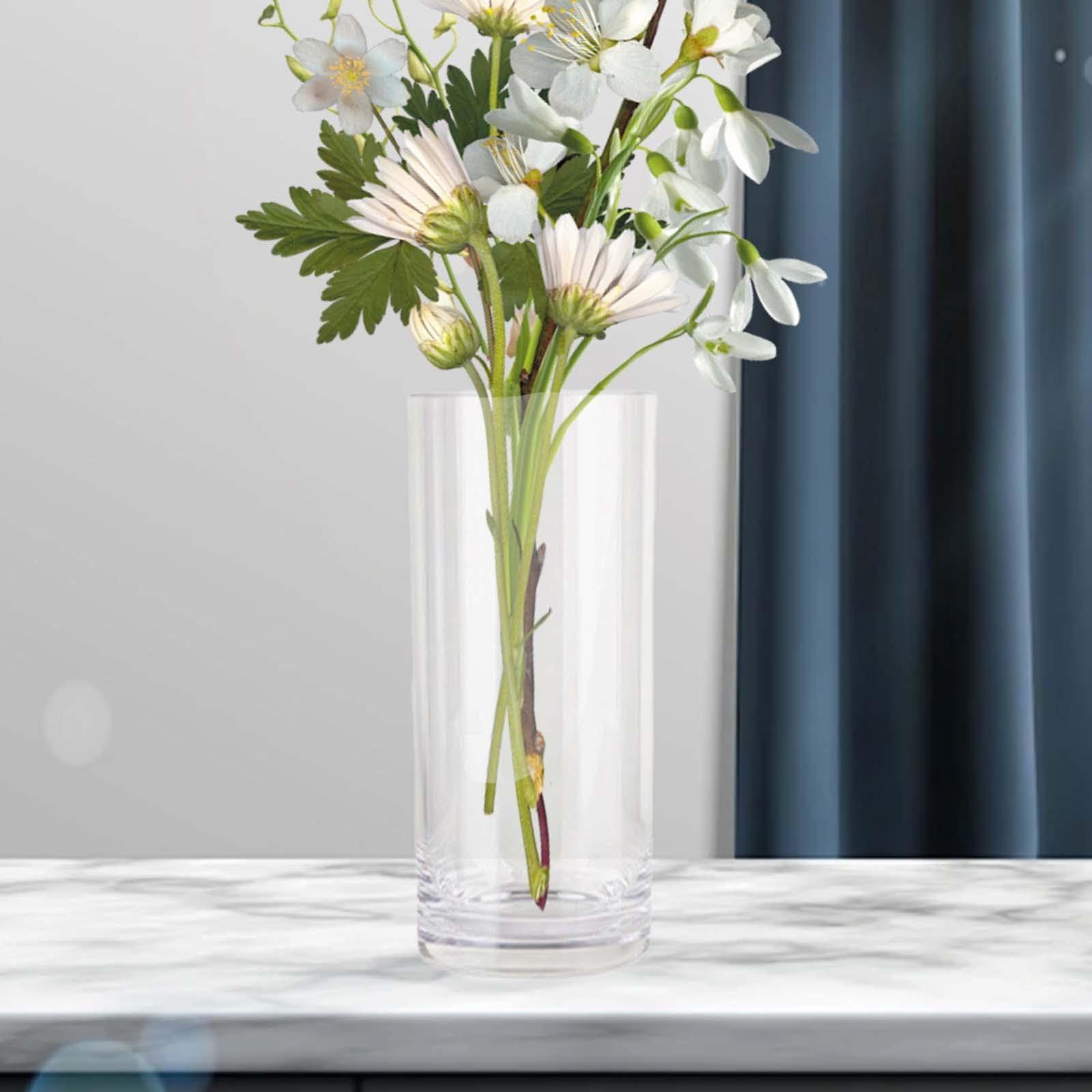 Amazon.co.jp: FLCPJGV 花瓶 アクリル製円筒形花瓶 デスクトップ用